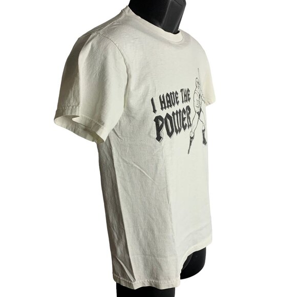 Masters of the Universe He Man T Shirt S White Vintage Crewneck Short Sleeves - Picture 4 of 7